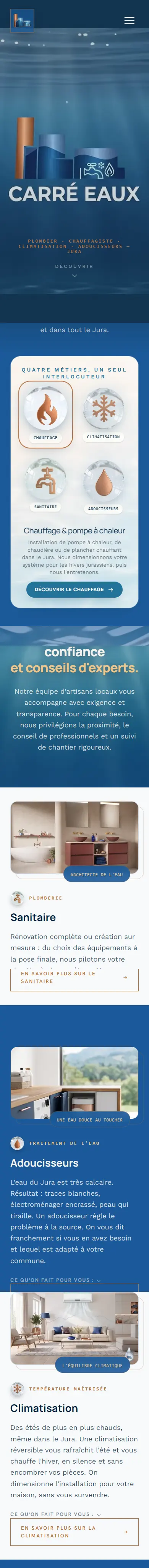 La même page, vue au téléphone